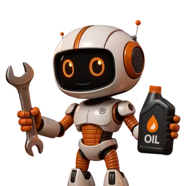 Робот с автоиобильным маслом