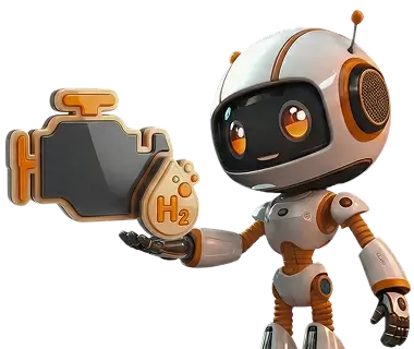 Робот держит двигатель на ладони