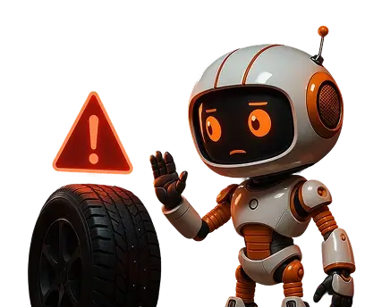 Робот регулирует давление в шине