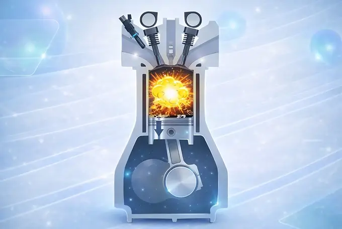 Процесс пиролиза в выпускном коллекторе